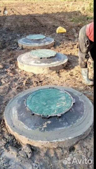 Септик из бетонных колец под ключ