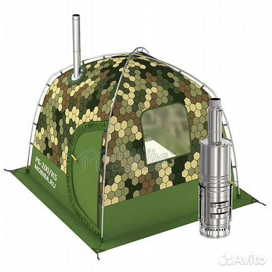 Походная баня Кайфандра К5 Мобиба рб-200 с печью