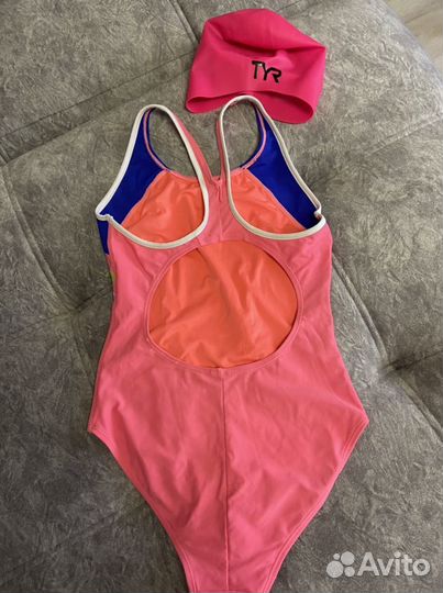 Купальник для плавания Fila + шапочка Tyr