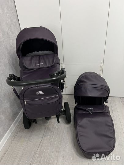 Коляска 2 в 1 эко кожа