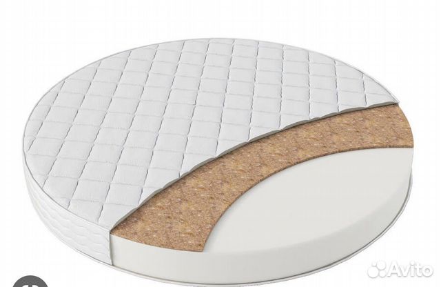 Матрас круглый в детскую кроватку