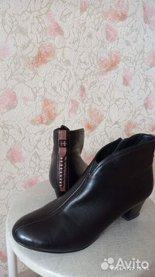 Ботильоны натуральная кожа 40