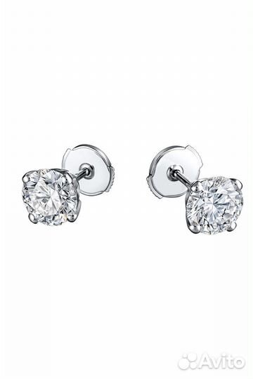 Пусеты Chaumet 1,12 сt E/VVS2 GIA Earrings