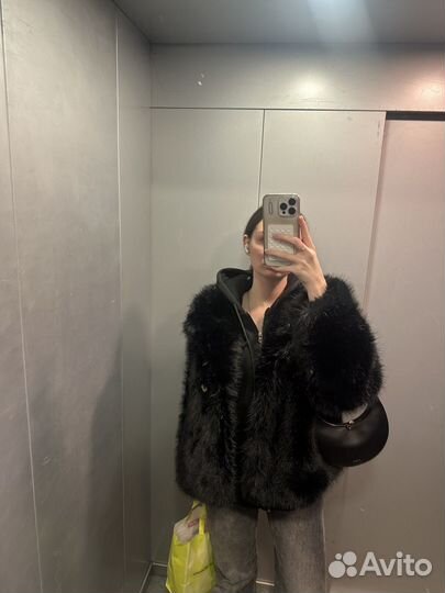 Шуба из эко меха