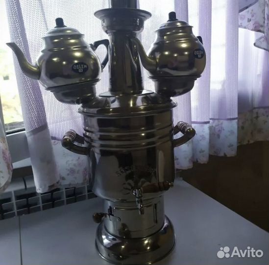 Самовар+чайник заварной