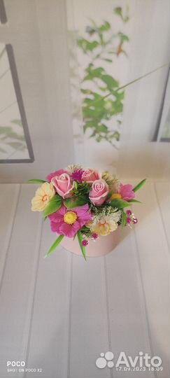 Букет из мыльных цветов