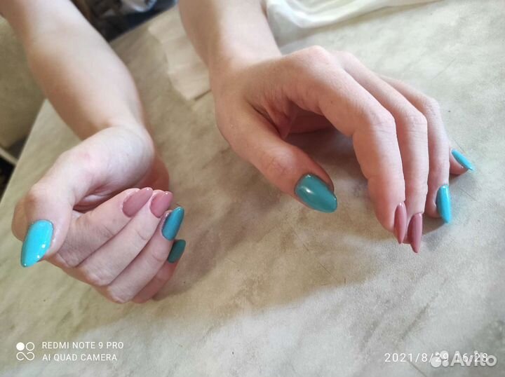 Маникюр, шеллак, наращивание ногтей на дому