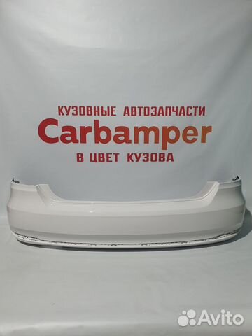 Бампер задний volkswagen polo в цвет белый