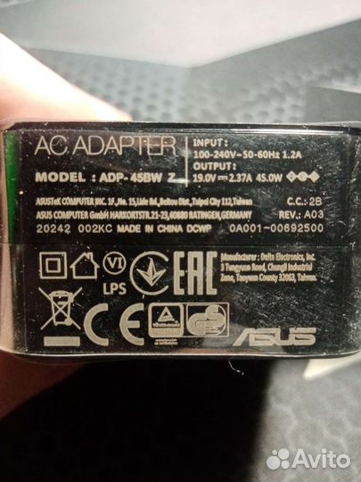 Блок питания для ноутбука asus ADP-45BW 2