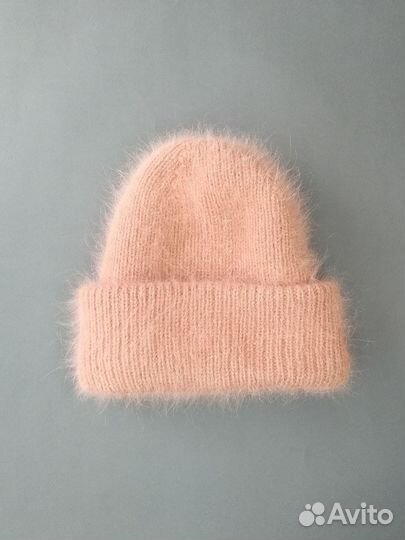 Шапка женская ангора ручная работа