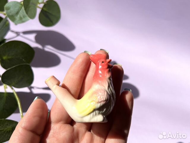 Свистулька керамика водная петушок