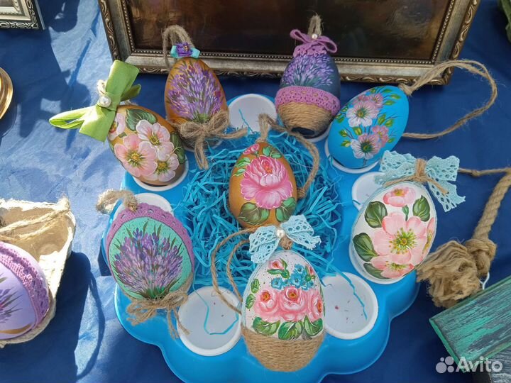 Пасхальное яйцо деревянное, сувенир