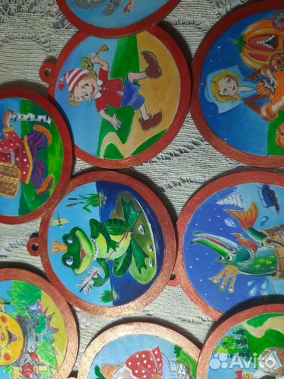 Деревянные елочные игрушки