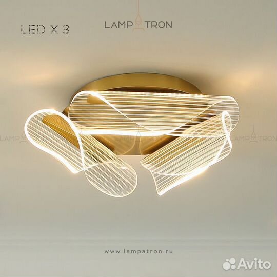 Потолочная люстра delina 12 ламп. Теплый свет delina-12-warm-light