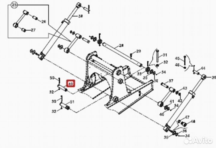 Палец 801/19100 Hidromek