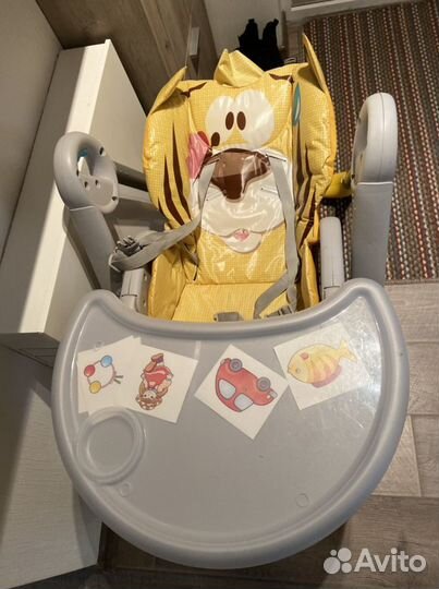 Стул для кормления Chicco Polly Тигренок