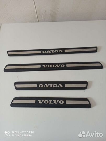 Накладка на пороги от Volvo s80 рестайлинг