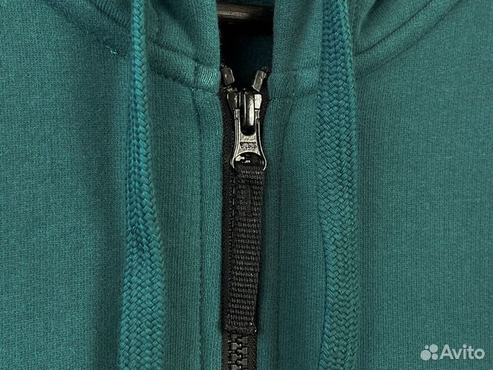 Hoodie Stone Island Zip Dark Teal Green 23FW