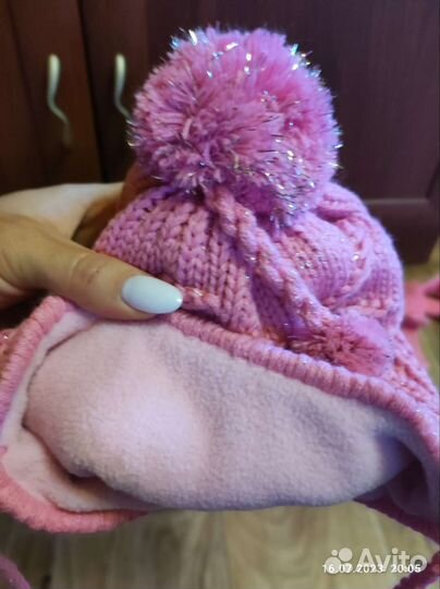 Шапка зимняя для девочки 48 50