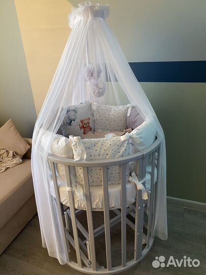 Кроватка трансформер с маятником