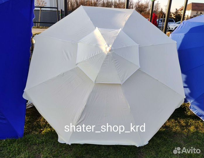 Зонт пляжный/8-16 спиц/усиленый