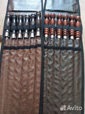 Шампура подарочные в чехле 6 шт