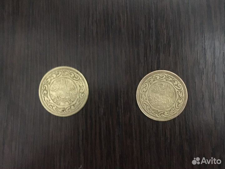 012 Монеты Тунис 50, 100 миллимов