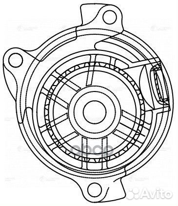 Насос водяной для а/м Audi 80 (91) /100 (90) /A