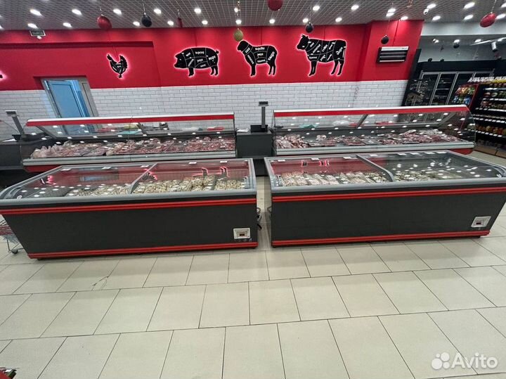 Холодильная витрина с выносом холодом от 5 до 17м