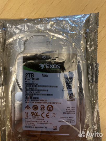 Жёсткий диск Seagate Exos 2TB