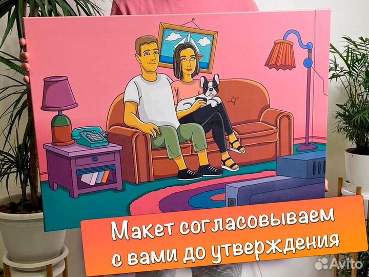 Портрет в стиле симпсонов