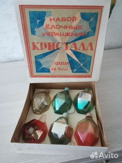 Набор ёлочных украшений Кристалл