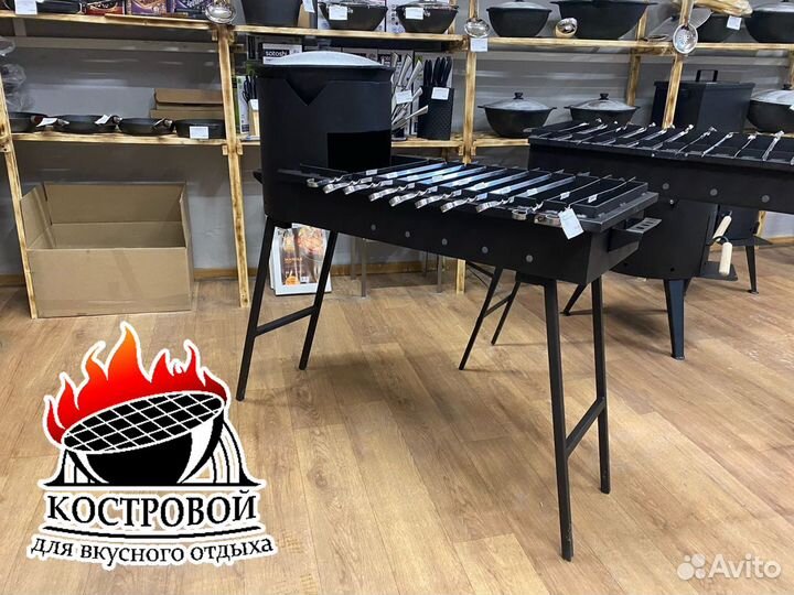 Казан 10 л + Мангал с печью под казан