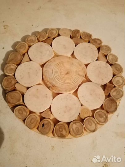Спилы дерева. Набор 100шт, для творчества