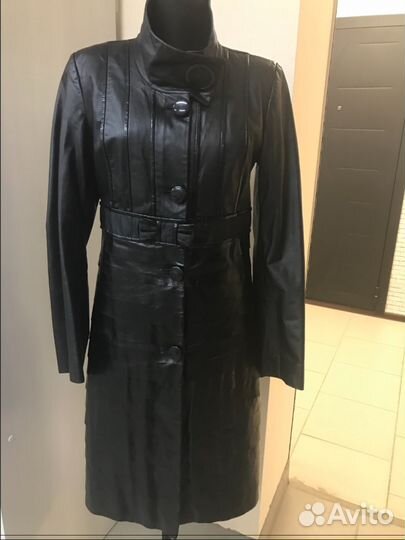 Кожаный плащ