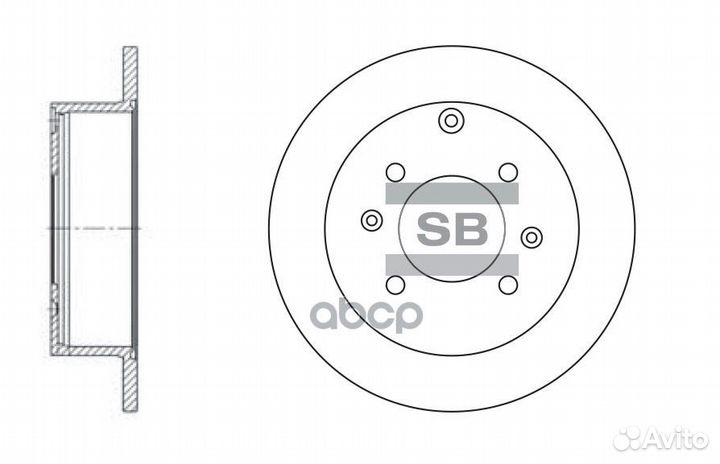 SD1047 диск тормозной задний Hyundai Sonata/Ma