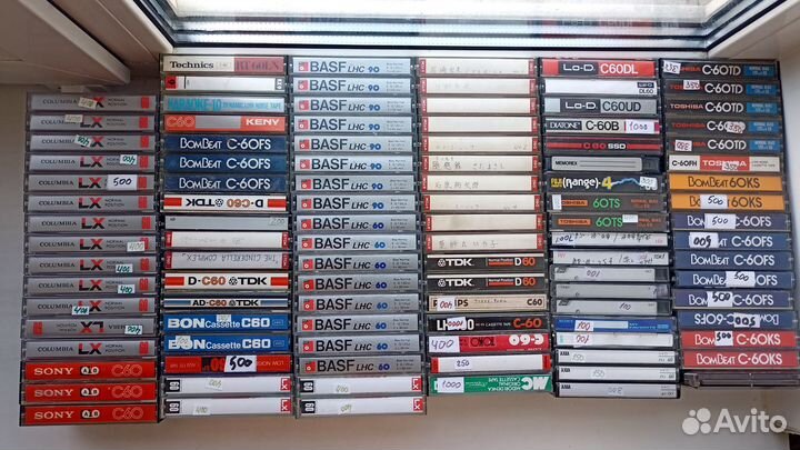 Аудиокассеты бу 1тип Япония 60минут