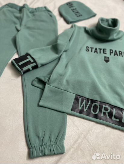 Костюм тройка на флисе р. 46-48 женский