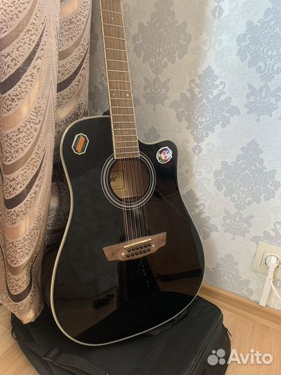 Акустическая гитара 12 струнная flight