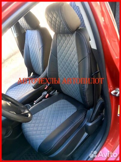 Чехлы Автопилот Chevrolet Aveo T300 из экокожи