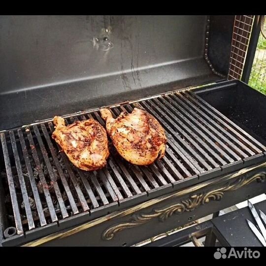 Мангал лофт с крышей