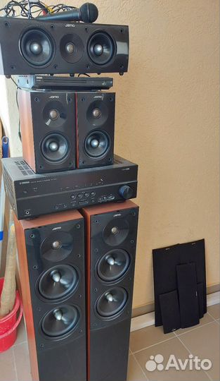 Домашний кинотеатр, караоке, yamaha, акустика jamo