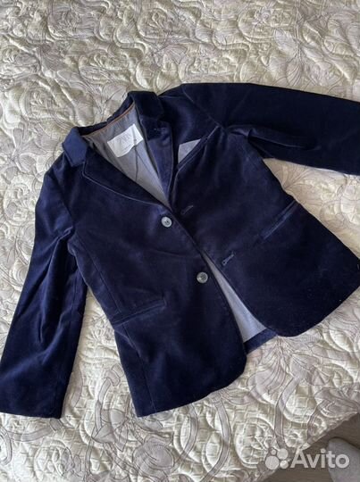 Пиджак бархатный для мальчика 104-110