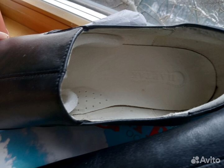 Туфли кожаные женские р-р 39 новые осень-весна