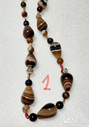 Бусы из агата