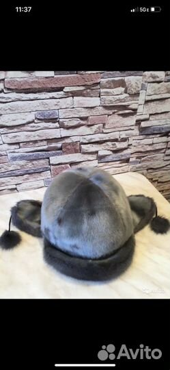 Шапка зимняя нерпа+норка