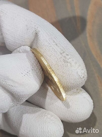 Золотая монета 999