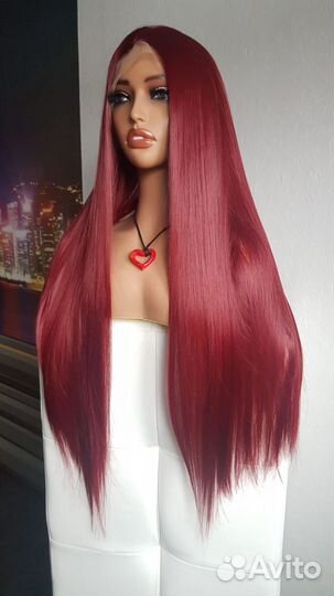 Полу система парик вишня