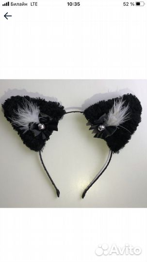 Ободок Лисы,Кошачье ушки, ушки лисы