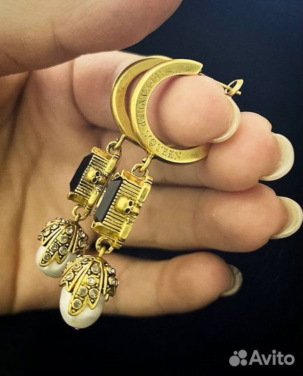 Серьги Alexander mcqueen